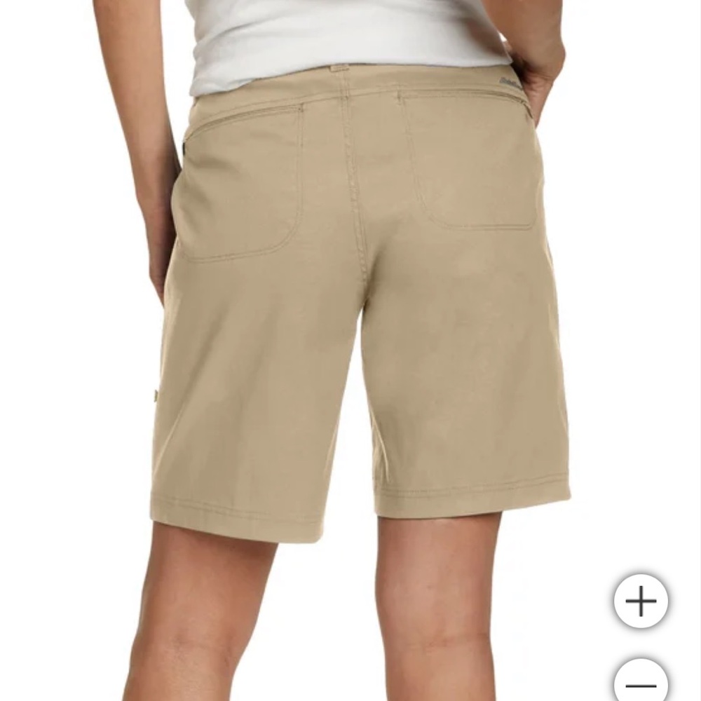 Eddie Bauer Rolled Hem Tan Bermuda new with tags - Picture 5 of 9